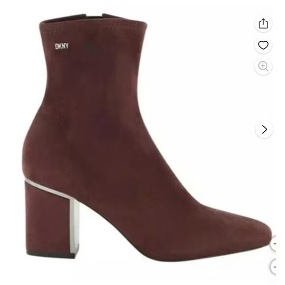 Dkny Shoes - DKNY “Cavale-Heeled Dress Boot” Soft Micro Suede ~ women's bootie 7 burg